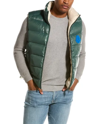 Moncler Parke Archivio Creativo Down Vest In Green