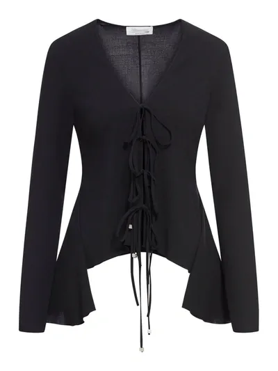 Blumarine Shirt Laced In Black