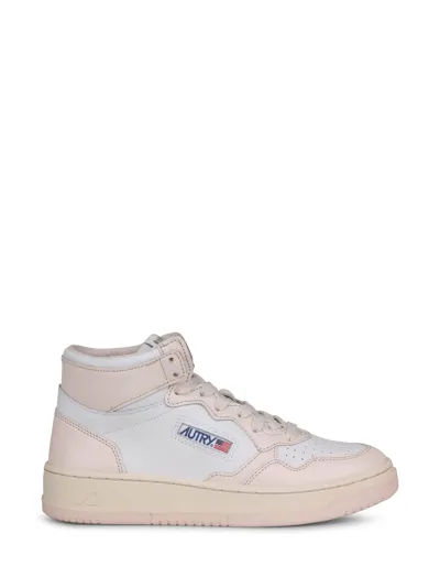 Autry High-top Lace-up Sneakers In White