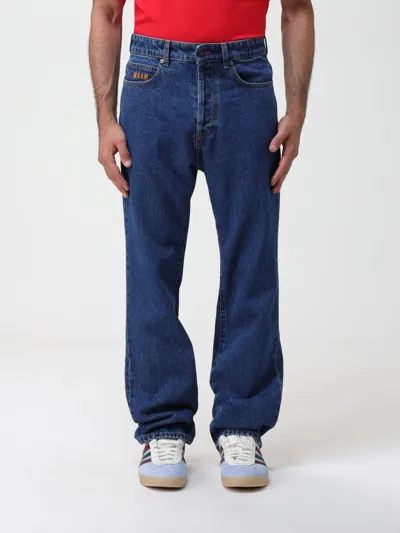 Msgm Jeans  Men Color Blue