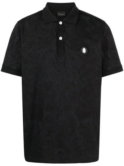 Billionaire Poloshirt Aus Pikee In Black