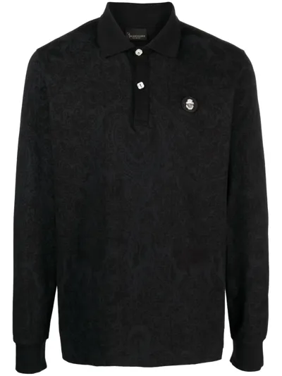 Billionaire Poloshirt Aus Pikee In Black