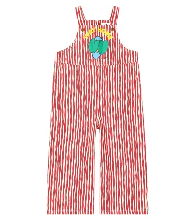 Jellymallow Kids' Printed Cotton Overalls In Multicoloured