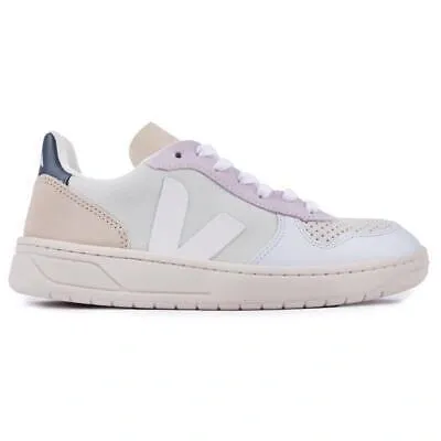 Pre-owned Veja Damen V-10 Tennisschuhe Sneaker Grã¼n Neutral