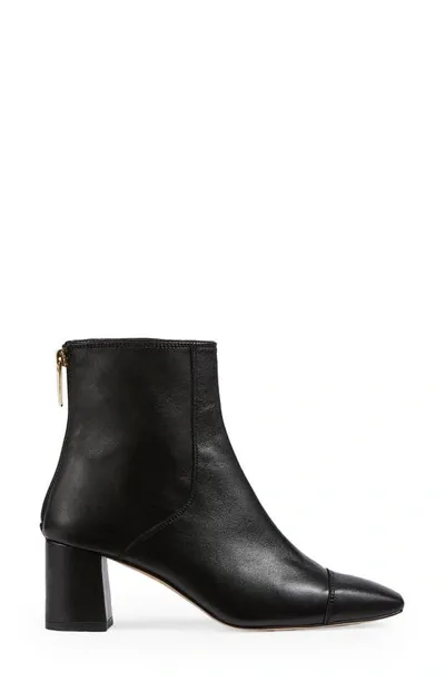 Lk Bennett Maxine Cap Toe Bootie In Black