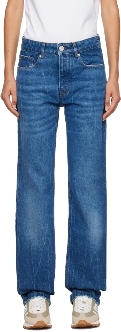 Ami Alexandre Mattiussi Blue Straight-leg Jeans