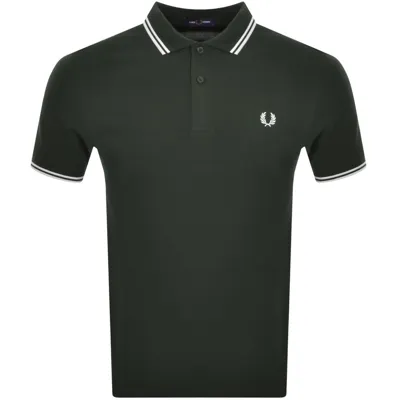 Fred Perry Twin Tipped Polo T Shirt Green