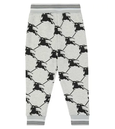 Burberry Kids' Printed Cotton Jersey Sweatpants In Multicoloured