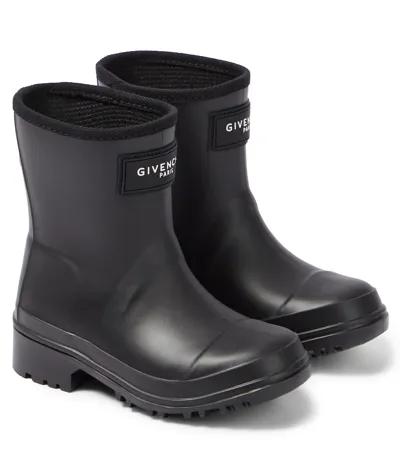 Givenchy Kids' 4g Motif Wellington Boots In Black