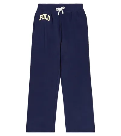 Polo Ralph Lauren Kids' Cotton-blend Fleece Sweatpants In Blue