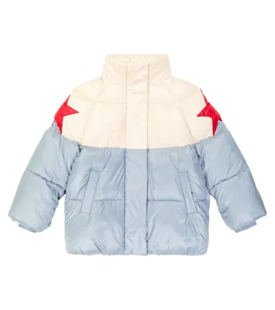 Monnalisa Kids' Colorblocked Puffer Coat In Multicoloured