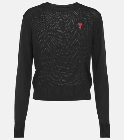 Ami Alexandre Mattiussi Sweatshirt Ami De Caur In Black