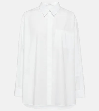 The Row Sadie Cotton-poplin Shirt In White