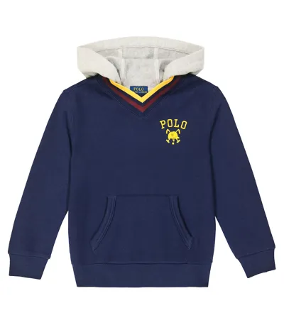 Polo Ralph Lauren Kids' Cotton Jersey Sweatshirt In Blue