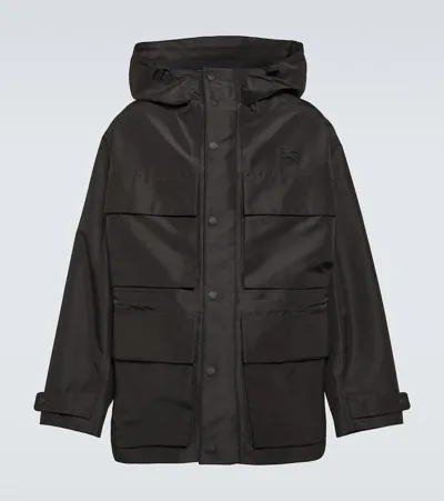 Burberry Ekd Bonded Parka In Black