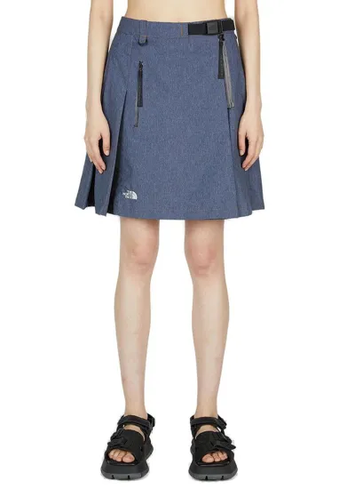 The North Face Pleated Skirt In Dark Blue