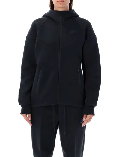 Nike Sportswear Tech Fleece Windrunner Zip Hoodie In Schwarz