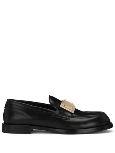 Dolce & Gabbana Black Bernini Loafers