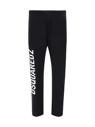 Dsquared2 Logo-print Cotton Track Pants In Multicolor