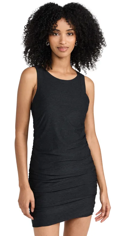 Beyond Yoga Spacedye Refocus Tank Dress In Darkest Night