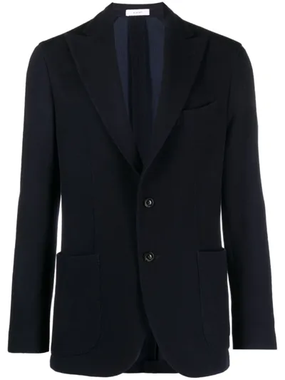 Boglioli Single-breasted Wool Blazer In Black