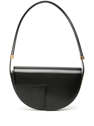 Patou Crescent-shape Shoulder Bag In Black