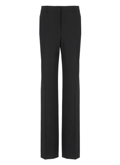 Alberta Ferretti Flared Tailored Trousers In Black