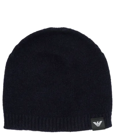 Emporio Armani Beanie In Blue