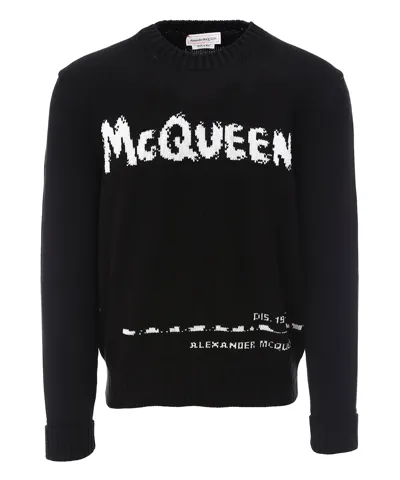 Alexander Mcqueen Sweatshirt In Black