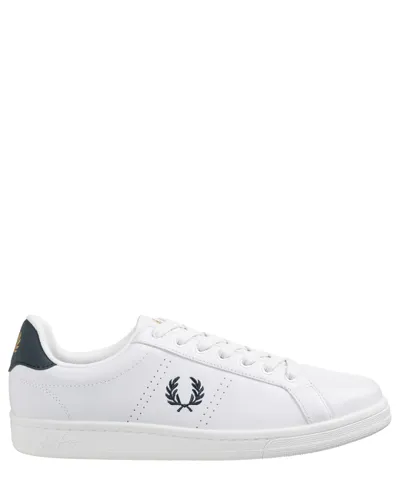 Fred Perry B721 Leather Sneakers In White