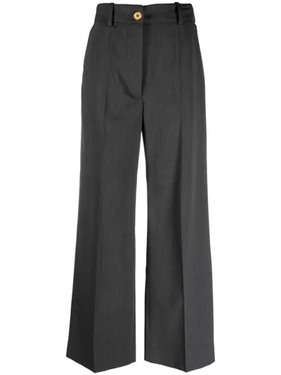 Patou Iconic Straight-leg Trousers In Grey