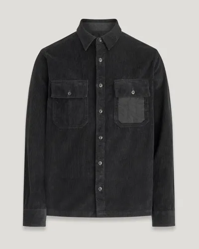 Belstaff Fallgate Cord Shirt In Black