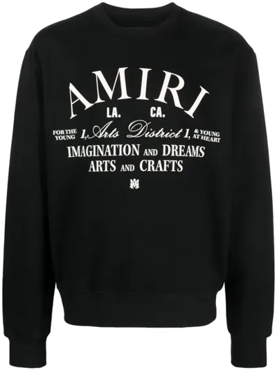 Amiri Black Arts District-print Cotton Sweatshirt