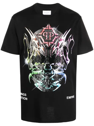 Philipp Plein Chrome T-shirt Mit Rundem Ausschnitt In Multi