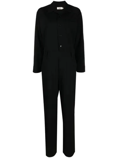 Barena Venezia Long-sleeve Jumpsuit In Black