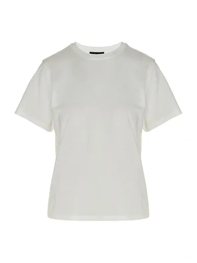 Theory Jersey-knit Short-sleeved T-shirt In White