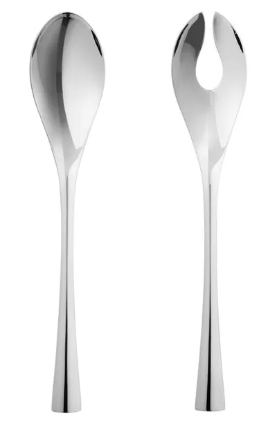 Georg Jensen Cobra Salad Serving Set In Silver