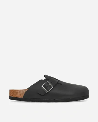 Birkenstock Boston Side Buckle Sandals In Black