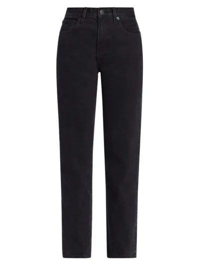 Slvrlake Black London Crop Jeans In Shadow Ridge