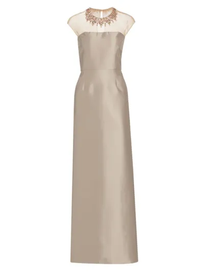 Sachin & Babi Irina Gown In Frosty Pewter