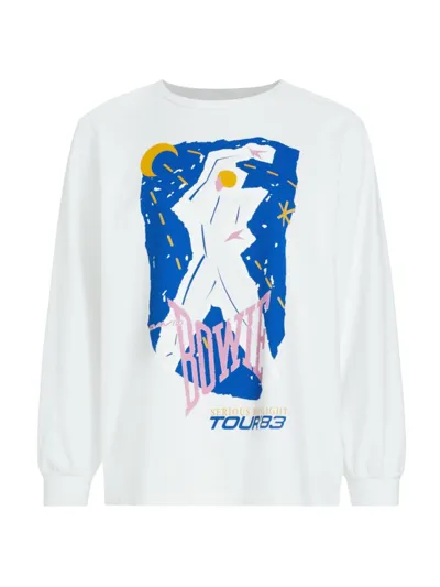 Mother Bowie X  The Long Sleeve Rowdy Graphic Tee In Tour Eighty Three