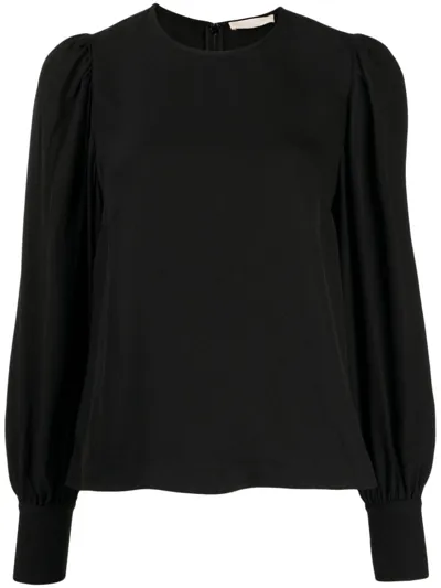 Ulla Johnson Lilliana Silk-satin Blouse In Black