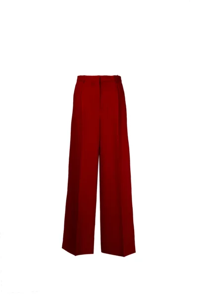 Msgm Pants In Red