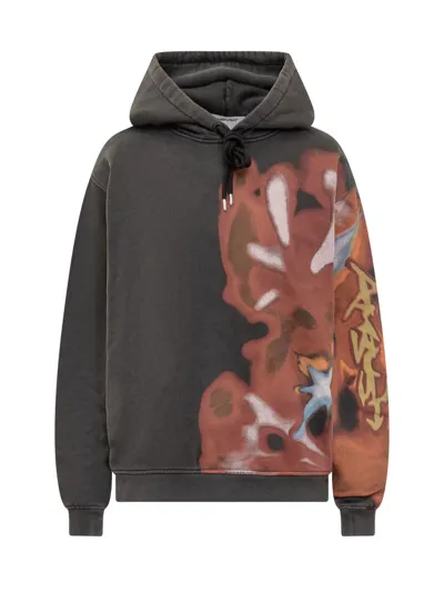 Ambush Graphic Printed Drawstring Hoodie In Multi