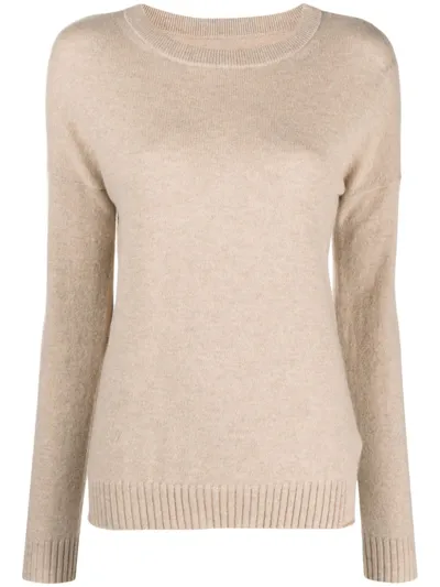 Zadig & Voltaire Kaschmirpullover Mit Rundhalsausschnitt In Neutrals