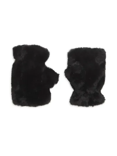 Apparis Ariel Fingerless Gloves In Noir