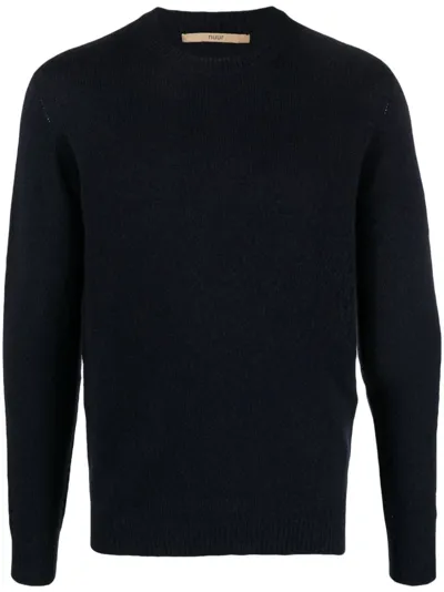 Nuur Crew-neck Long-sleeve Jumper In 10 Navy