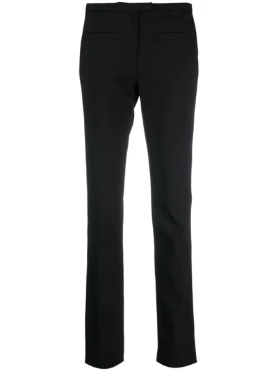 Courrèges Straight-leg Tailored Trousers In Schwarz