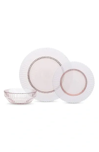 Fortessa Archie 12-piece Pink Dinnerware Set