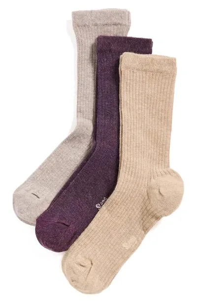 Stems Assorted 3-pack Rib Socks In Black